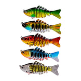 Maxbell 5 Pieces Fishing Lures Gifts Professionals Lifelike Beginners Swimming Lures