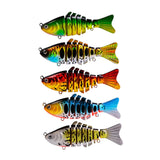 Maxbell 5 Pieces Fishing Lures Gifts Professionals Lifelike Beginners Swimming Lures