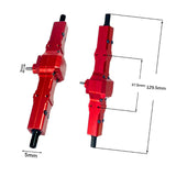 Maxbell 1:16 RC Car Front and Rear Axles Assembly Sturdy Spare Parts for WPL B24 B16 Red