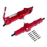 Maxbell 1:16 RC Car Front and Rear Axles Assembly Sturdy Spare Parts for WPL B24 B16 Red
