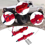 Maxbell 1:16 RC Car Front and Rear Axles Assembly Sturdy Spare Parts for WPL B24 B16 Red