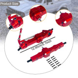 Maxbell 1:16 RC Car Front and Rear Axles Assembly Sturdy Spare Parts for WPL B24 B16 Red