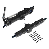 Maxbell 1:16 RC Car Front and Rear Axles Assembly Sturdy Spare Parts for WPL B24 B16 Black