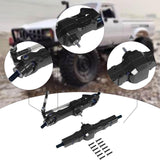 Maxbell 1:16 RC Car Front and Rear Axles Assembly Sturdy Spare Parts for WPL B24 B16 Black