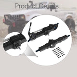 Maxbell 1:16 RC Car Front and Rear Axles Assembly Sturdy Spare Parts for WPL B24 B16 Black