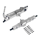 Maxbell 1:16 RC Car Front and Rear Axles Assembly Sturdy Spare Parts for WPL B24 B16 Silver