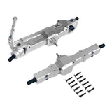 Maxbell 1:16 RC Car Front and Rear Axles Assembly Sturdy Spare Parts for WPL B24 B16 Silver