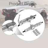 Maxbell 1:16 RC Car Front and Rear Axles Assembly Sturdy Spare Parts for WPL B24 B16 Silver