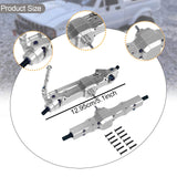 Maxbell 1:16 RC Car Front and Rear Axles Assembly Sturdy Spare Parts for WPL B24 B16 Silver