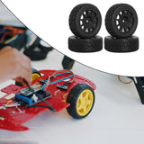 Maxbell 4Pcs 1/10 RC Car Tires RC Modification Accessory Sturdy RC Parts Accessories black