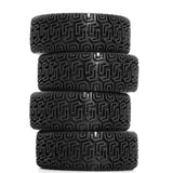Maxbell 4Pcs 1/10 RC Car Tires RC Modification Accessory Sturdy RC Parts Accessories black
