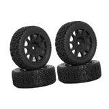 Maxbell 4Pcs 1/10 RC Car Tires RC Modification Accessory Sturdy RC Parts Accessories black