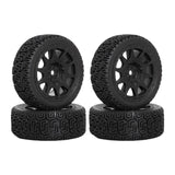 Maxbell 4Pcs 1/10 RC Car Tires RC Modification Accessory Sturdy RC Parts Accessories black