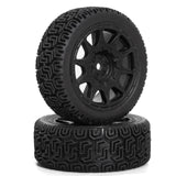 Maxbell 4Pcs 1/10 RC Car Tires RC Modification Accessory Sturdy RC Parts Accessories black