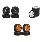 Maxbell 4Pcs 1/10 RC Car Tires RC Modification Accessory Sturdy RC Parts Accessories black