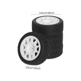 Maxbell 4Pcs 1/10 RC Car Tires RC Modification Accessory Sturdy RC Parts Accessories white