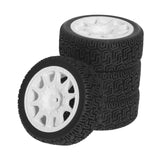 Maxbell 4Pcs 1/10 RC Car Tires RC Modification Accessory Sturdy RC Parts Accessories white