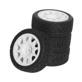 Maxbell 4Pcs 1/10 RC Car Tires RC Modification Accessory Sturdy RC Parts Accessories white