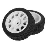 Maxbell 4Pcs 1/10 RC Car Tires RC Modification Accessory Sturdy RC Parts Accessories white