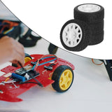 Maxbell 4Pcs 1/10 RC Car Tires RC Modification Accessory Sturdy RC Parts Accessories white