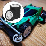 Maxbell 4Pcs 1/10 RC Car Tires RC Modification Accessory Sturdy RC Parts Accessories white