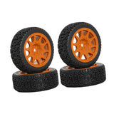 Maxbell 4Pcs 1/10 RC Car Tires RC Modification Accessory Sturdy RC Parts Accessories brown