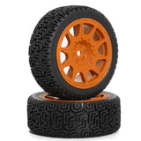 Maxbell 4Pcs 1/10 RC Car Tires RC Modification Accessory Sturdy RC Parts Accessories brown