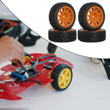 Maxbell 4Pcs 1/10 RC Car Tires RC Modification Accessory Sturdy RC Parts Accessories brown