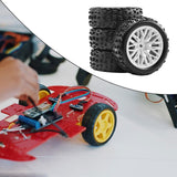 Maxbell 4x 1/18 RC Car Wheels and Tires Easy to Install High Performance White