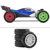 Maxbell 4x 1/18 RC Car Wheels and Tires Easy to Install High Performance White