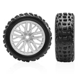 Maxbell 4x 1/18 RC Car Wheels and Tires Easy to Install High Performance White