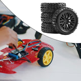 Maxbell 4x 1/18 RC Car Wheels and Tires Easy to Install High Performance Black