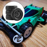 Maxbell 4x 1/18 RC Car Wheels and Tires Easy to Install High Performance Black