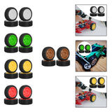 Maxbell 4 Pieces 1/10 RC Rally Tires XV02 Upgrade Parts Sturdy Accessory Accessories white