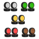 Maxbell 4 Pieces 1/10 RC Rally Tires XV02 Upgrade Parts Sturdy Accessory Accessories white