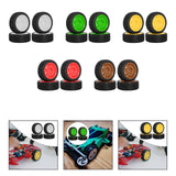 Maxbell 4 Pieces 1/10 RC Rally Tires XV02 Upgrade Parts Sturdy Accessory Accessories white