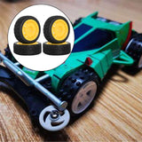 Maxbell 4 Pieces 1/10 RC Rally Tires XV02 Upgrade Parts Sturdy Accessory Accessories yellow