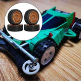 Maxbell 4 Pieces 1/10 RC Rally Tires XV02 Upgrade Parts Sturdy Accessory Accessories brown