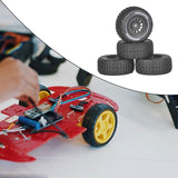 Maxbell 4x 1/14 RC Car Wheels and Tires Sturdy Spare Parts Easy to Install Accessory Black