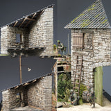 Maxbell 108Pcs Mini Roof Tiles Architectural Sand Table Components DIY Building Sets