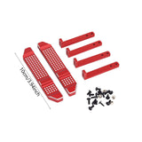 Maxbell 1/12 RC Car Pedals Portable Replacement Professional 1 Pair for D90 D91 D99S Red