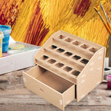 Maxbell Paint Rack Stand Paint Holder Organiser for Brushes Accessories DIY Assembly