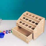 Maxbell Paint Rack Stand Paint Holder Organiser for Brushes Accessories DIY Assembly