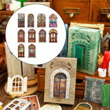 Maxbell 10 Pieces Scrapbook Paper Classic Vintage for Gift Wrapping DIY Arts Collage style F