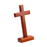Maxbell Wooden Cross Sign Crafts Christian Jesus Cross for Living Room Office Indoor