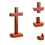 Maxbell Wooden Cross Sign Crafts Christian Jesus Cross for Living Room Office Indoor