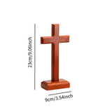 Maxbell Wooden Cross Sign Crafts Christian Jesus Cross for Living Room Office Indoor