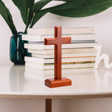 Maxbell Wooden Cross Sign Crafts Christian Jesus Cross for Living Room Office Indoor