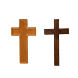 Maxbell Wooden Cross Easter Statue Christian Jesus Cross for Church Outdoor Entryway S