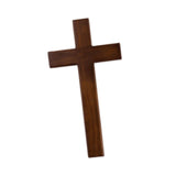 Maxbell Wooden Cross Easter Statue Christian Jesus Cross for Church Outdoor Entryway M